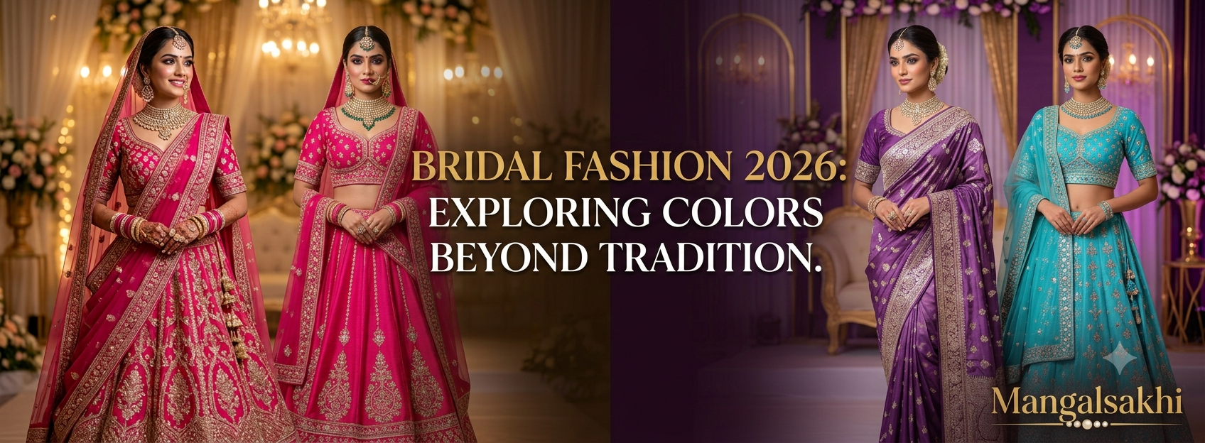 Trending Bridal Lehengas & Wedding Sarees in 2026: Colors, Styles & Designer Picks