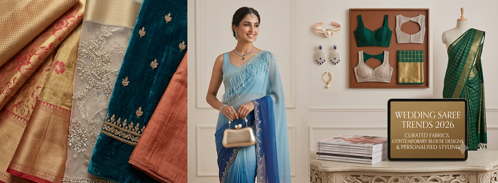 Wedding Saree Trends 2026: Best Bridal Sarees, Fabrics & Styling Ideas for Modern Brides